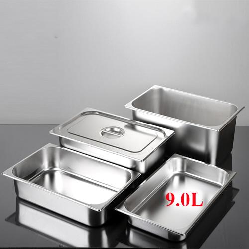 Khay inox có nắp 9 lít GN 1/1x65mm