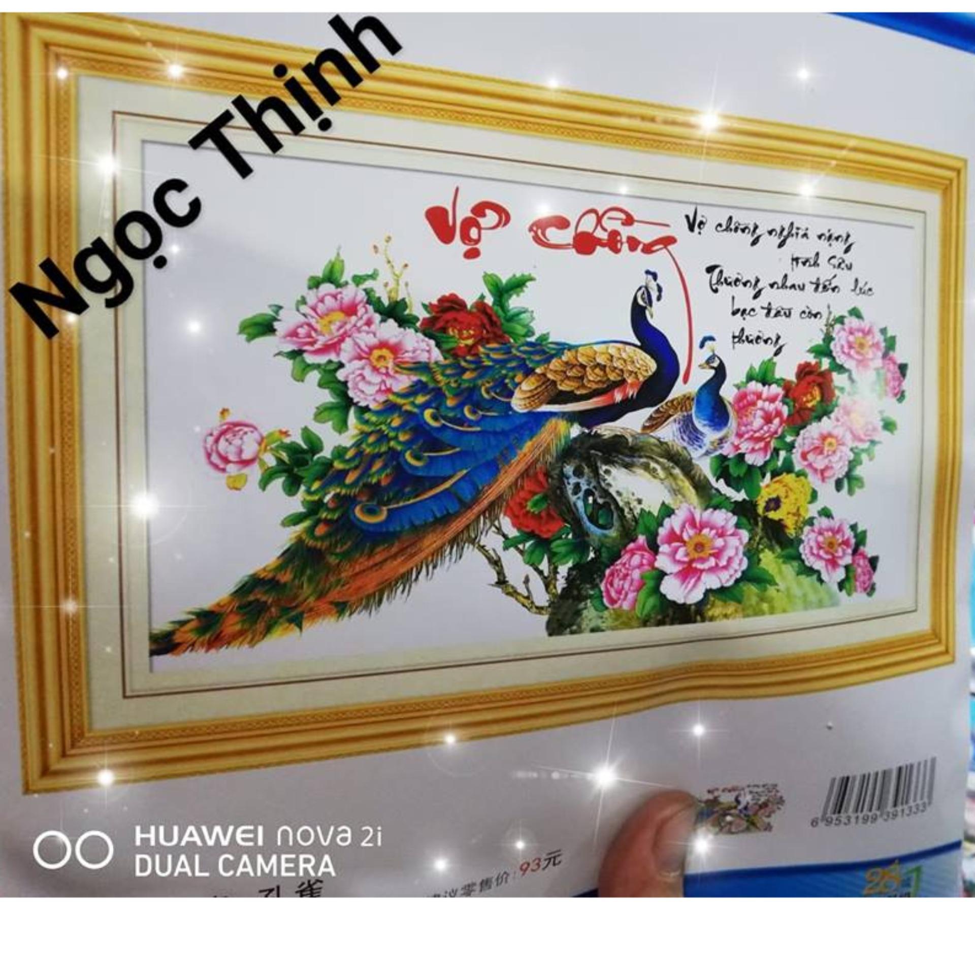 Tranh thêu chữ thâp vơ chồng X8133- Ngocthinhshop