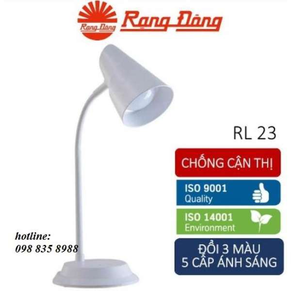 Đèn bàn LED Rạng Đông RL 23 . LED  cảm ứng 5W, đổi 3 màu ánh sáng - 5 cấp độ ánh sáng cao cấp