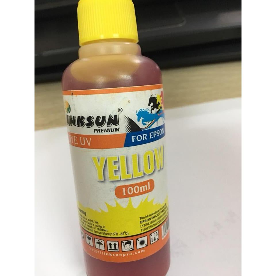 Mực dye uv epson 100ml vàng