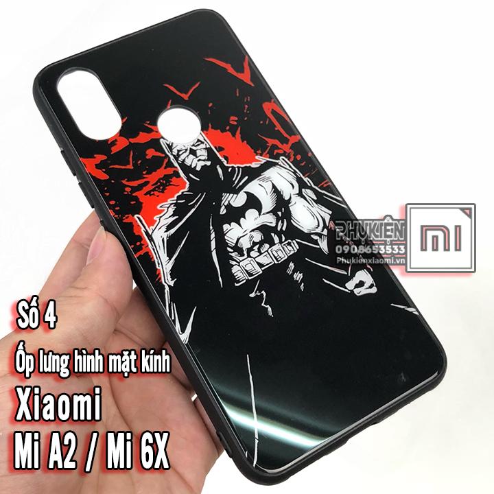 [6 mẫu] Ốp lưng cho Xiaomi MI A2 / MI 6X Hình 3D kính (A)