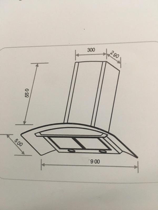 Máy hút mùi sunhouse apex apb 6601-90c