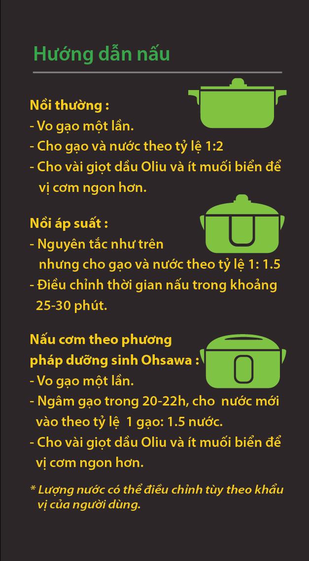 Gạo lứt đen Magic hữu cơ Hoa Sữa 1kg