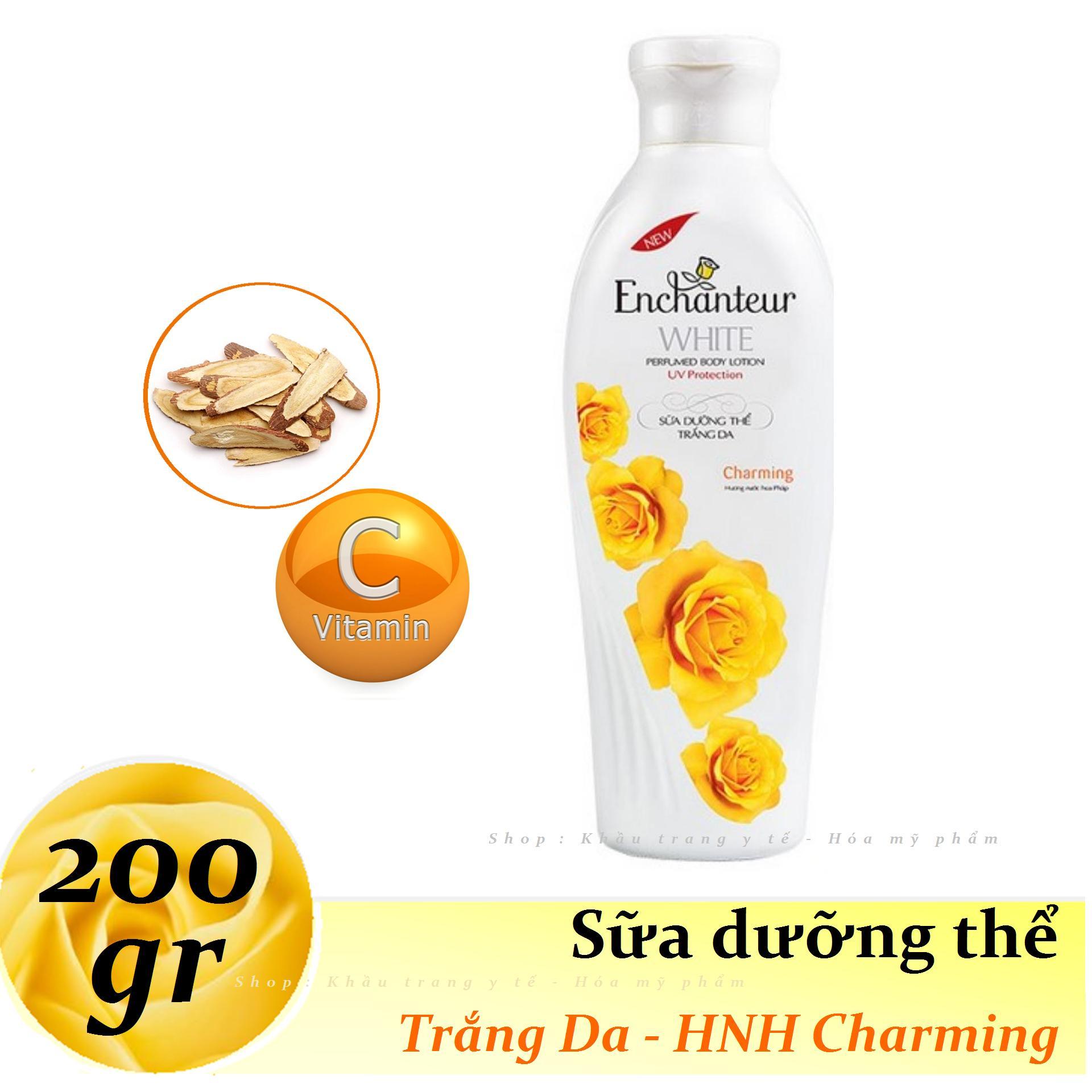 [HCM]Enchanteur - Sữa dưỡng thể TRẮNG DA 200 g  - Charming