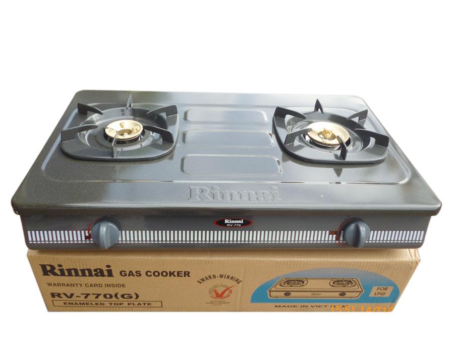 [HCM]Bếp gas đôi Rinnai RV-770(G) (Đen)