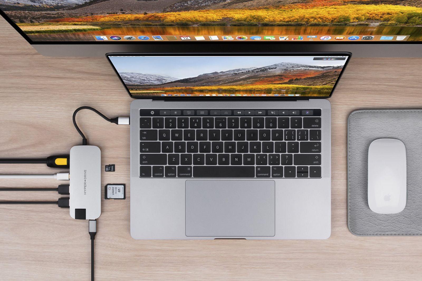 Cổng chuyển Hyperdrive SLIM 8 in 1 USB-C Hub for MacBook, PC & Devices