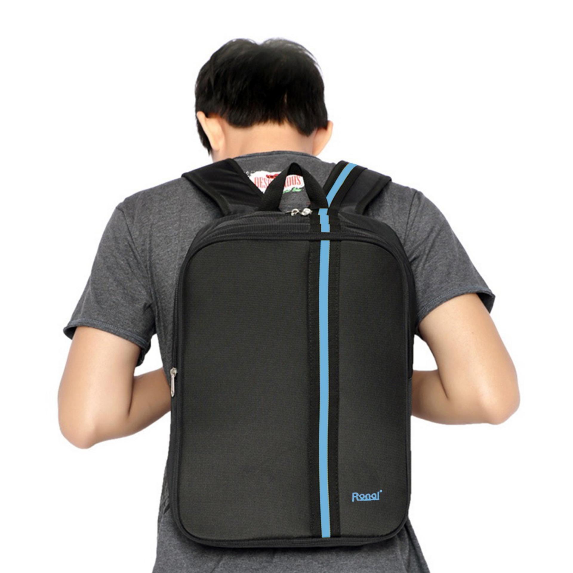 [HCM]Ba Lô Ronal BL42A - Sọc xanh tặng máy MP3