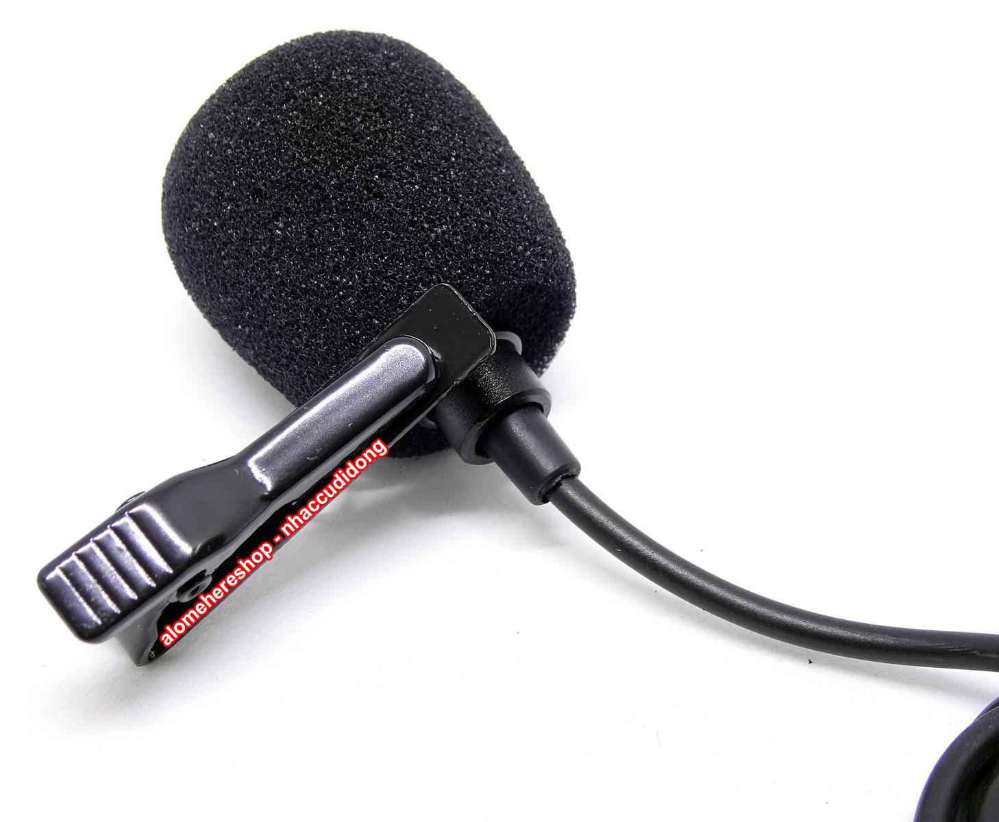 Microphone cài áo mini thu âm jack 3.5mm