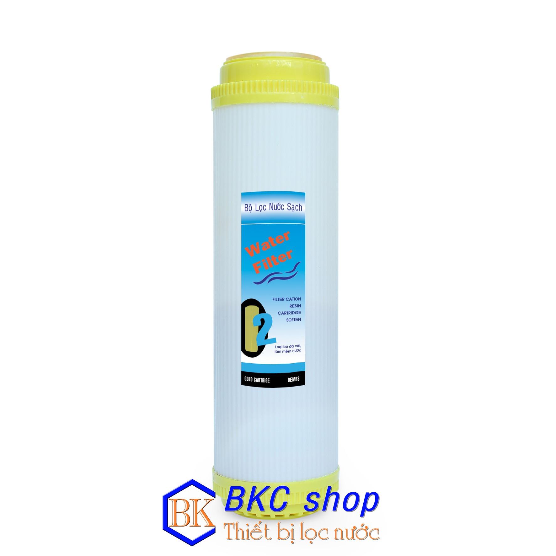 Lõi lọc resin - cation 10 inch - trắng