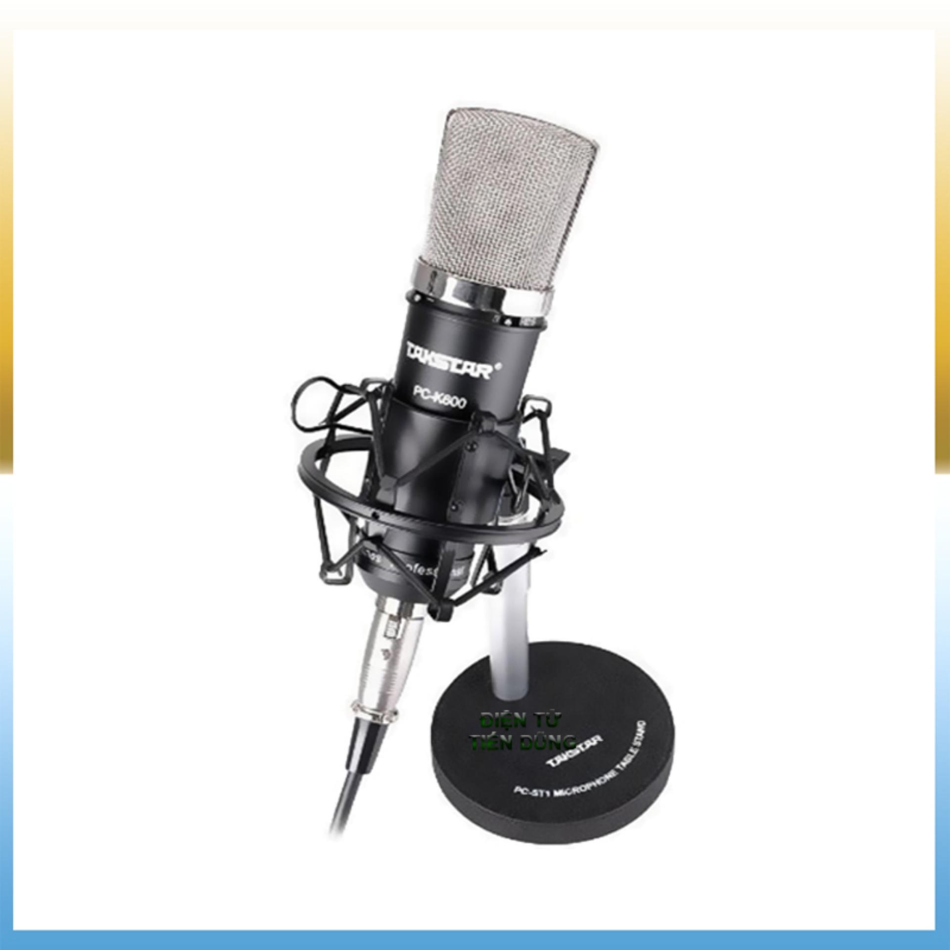 Mic thu âm takstar PC-K600 chạy nguồn 48v phù hợp các dòng sound card để karaoke hoặc livestream