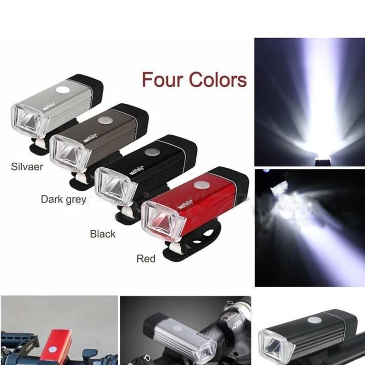 Đèn pha sạc usb Machfally Đen