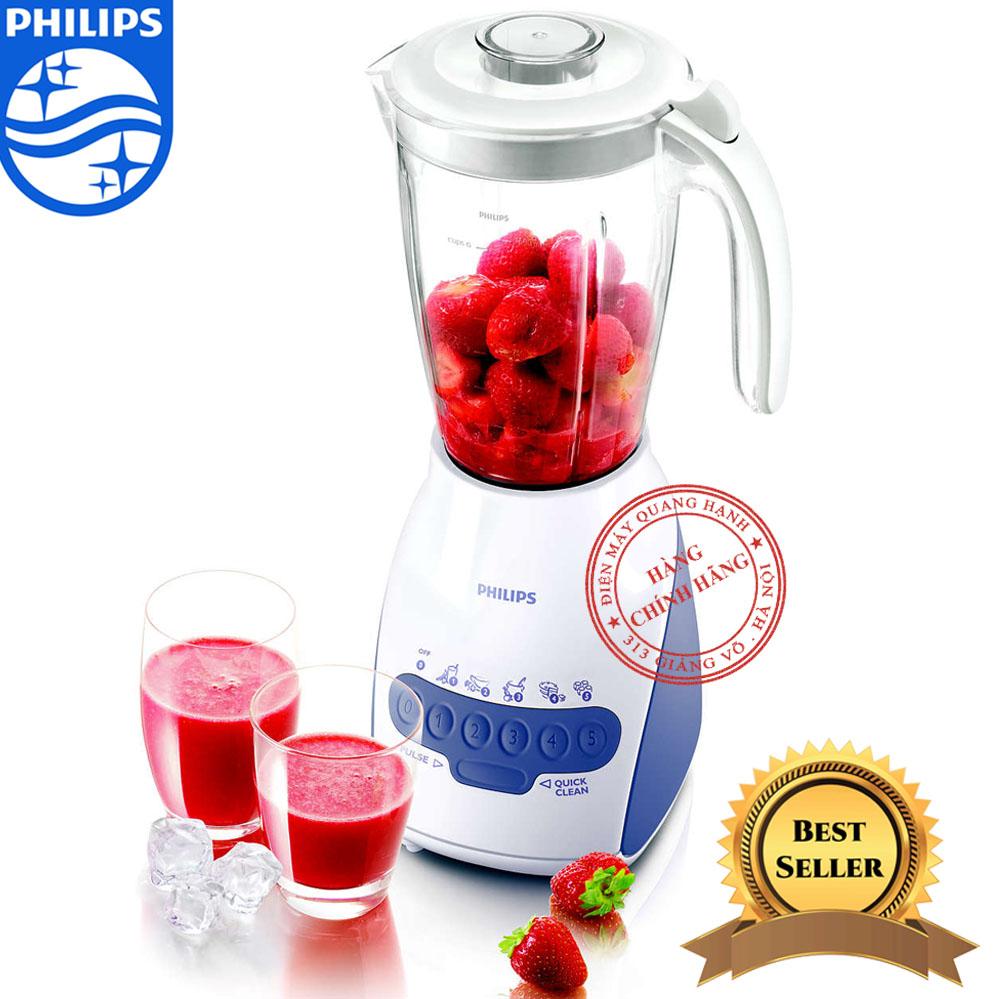 Máy xay sinh tố Philips HR2115/01 2L (Trắng) - Hãng phân phối chính thức