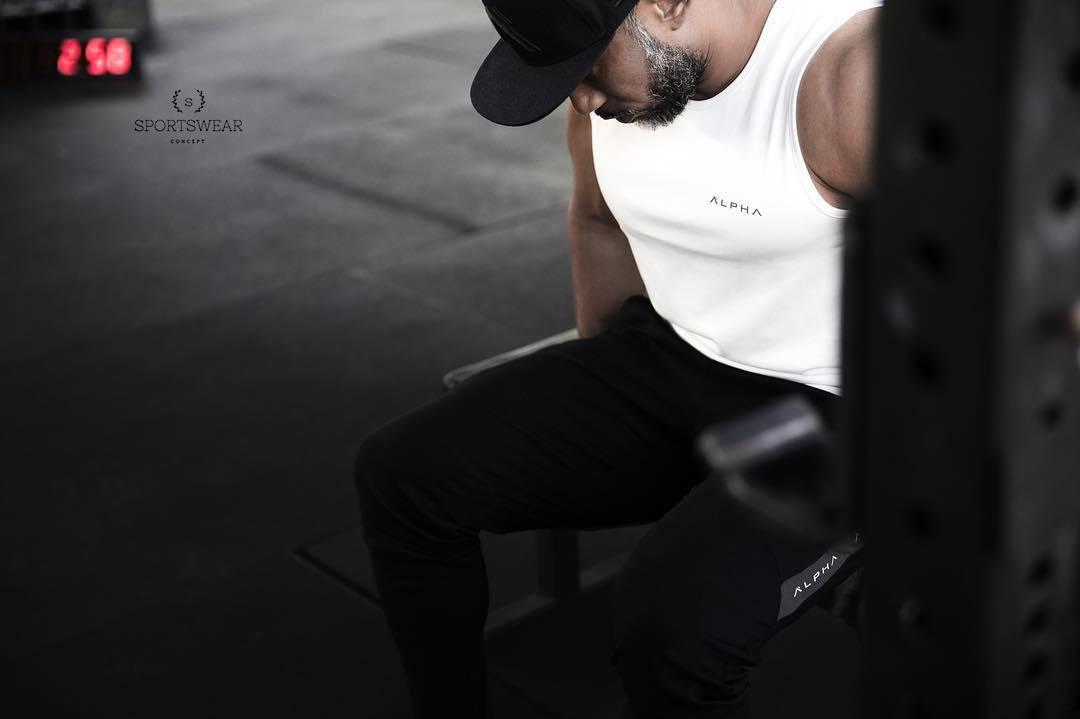 Áo ba lỗ tập gym nam alpha Ver2