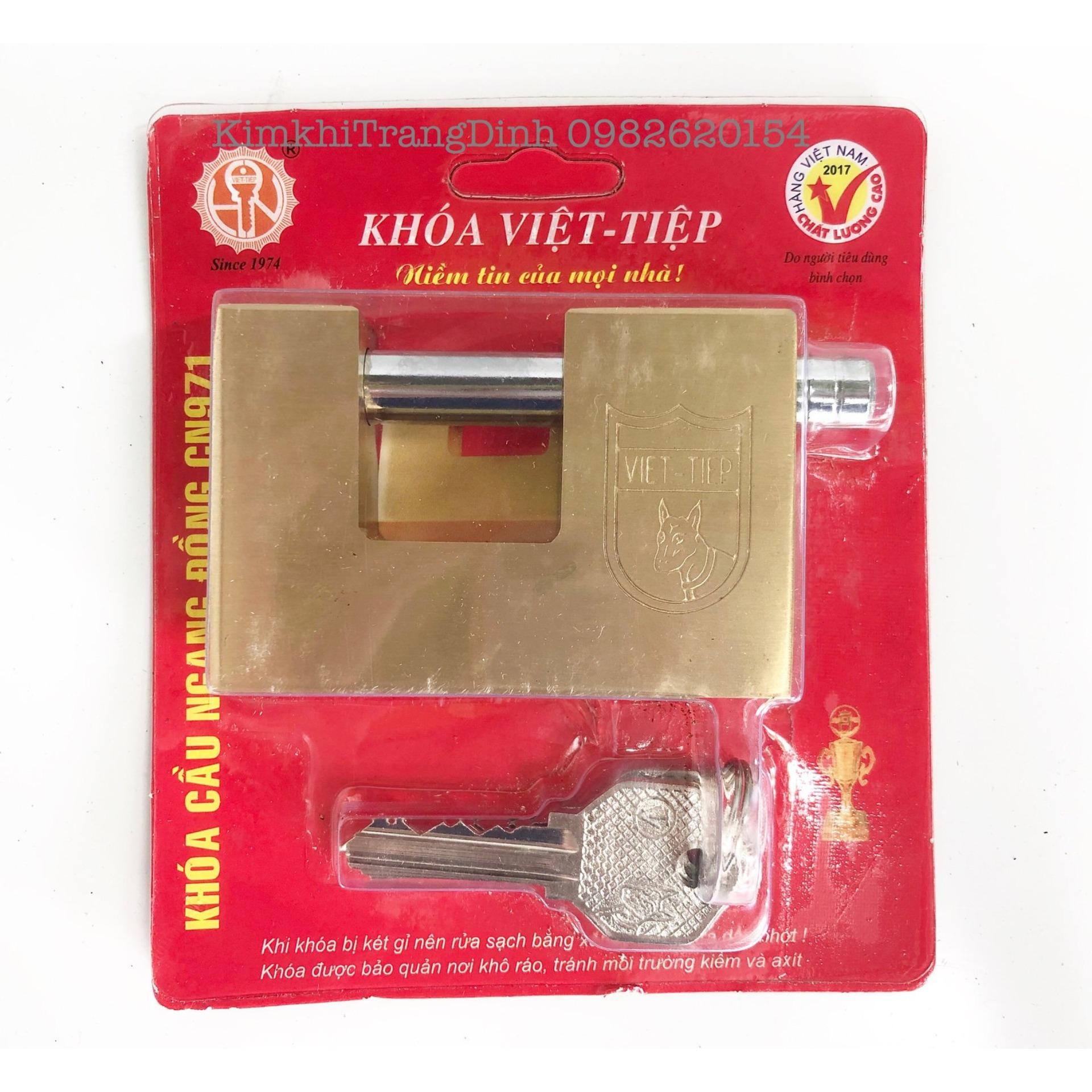 Ổ khóa cửa việt tiệp cầu ngang đồng 971