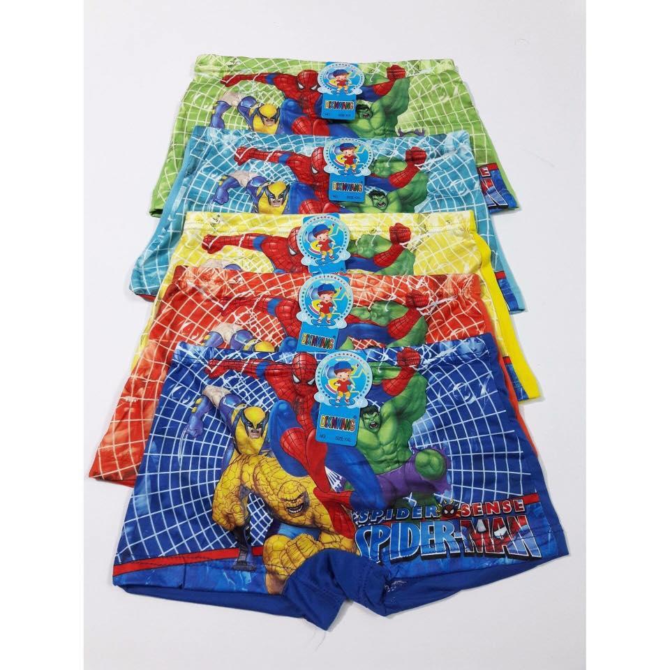 COMBO 10 QUẦN LÓT SIÊU NHÂN  CHIP ĐÙI CHO BÉ TRAI.