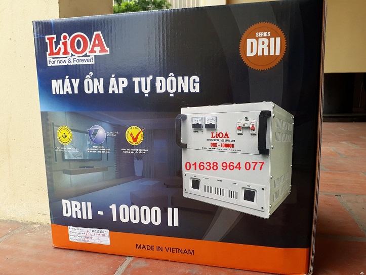 Ổn áp LiOA 10KVA dải 50V-250V DRII-10000 II thế hệ mới, dây đồng 100%