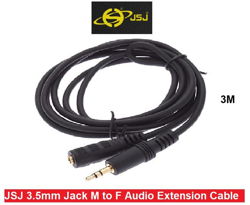 [HCM]Dây loa nối dài đầu 3.5mm dài 3m hiệu JSJ - Dây AV nối dài 3m JSJ