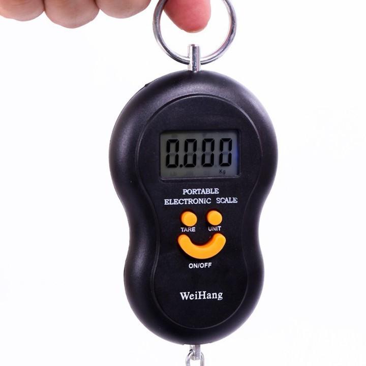 Cân Điện Tử Cầm Tay Tối Đa 50Kg Mặt Cười Dễ Thương