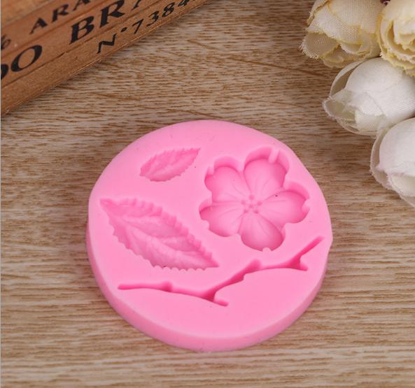 Khuôn silicon 3D hoa lá cành Đào
