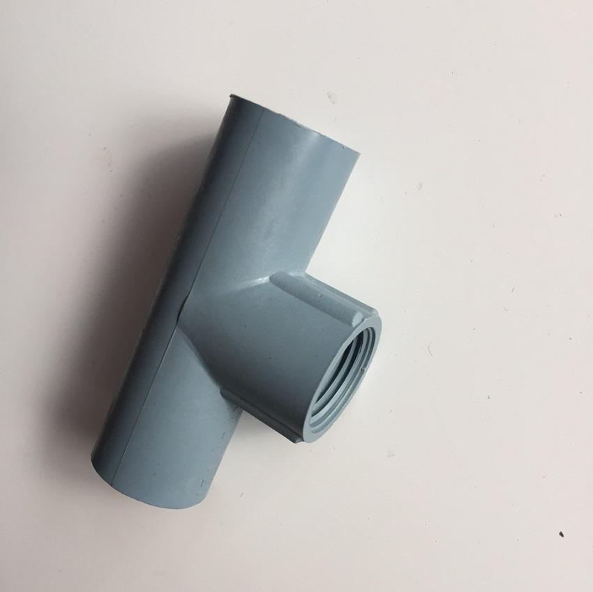 5 cái Tê nối ren trong ống nhựa PVC phi 21