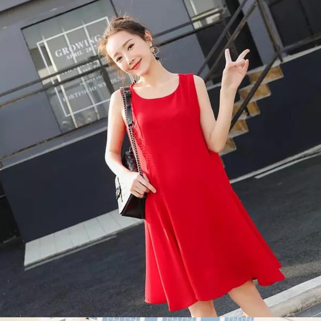 [HCM]DOMITHOITRANG  Đầm bầu mùa hè váy bầu thời trang Hàn Quốc
