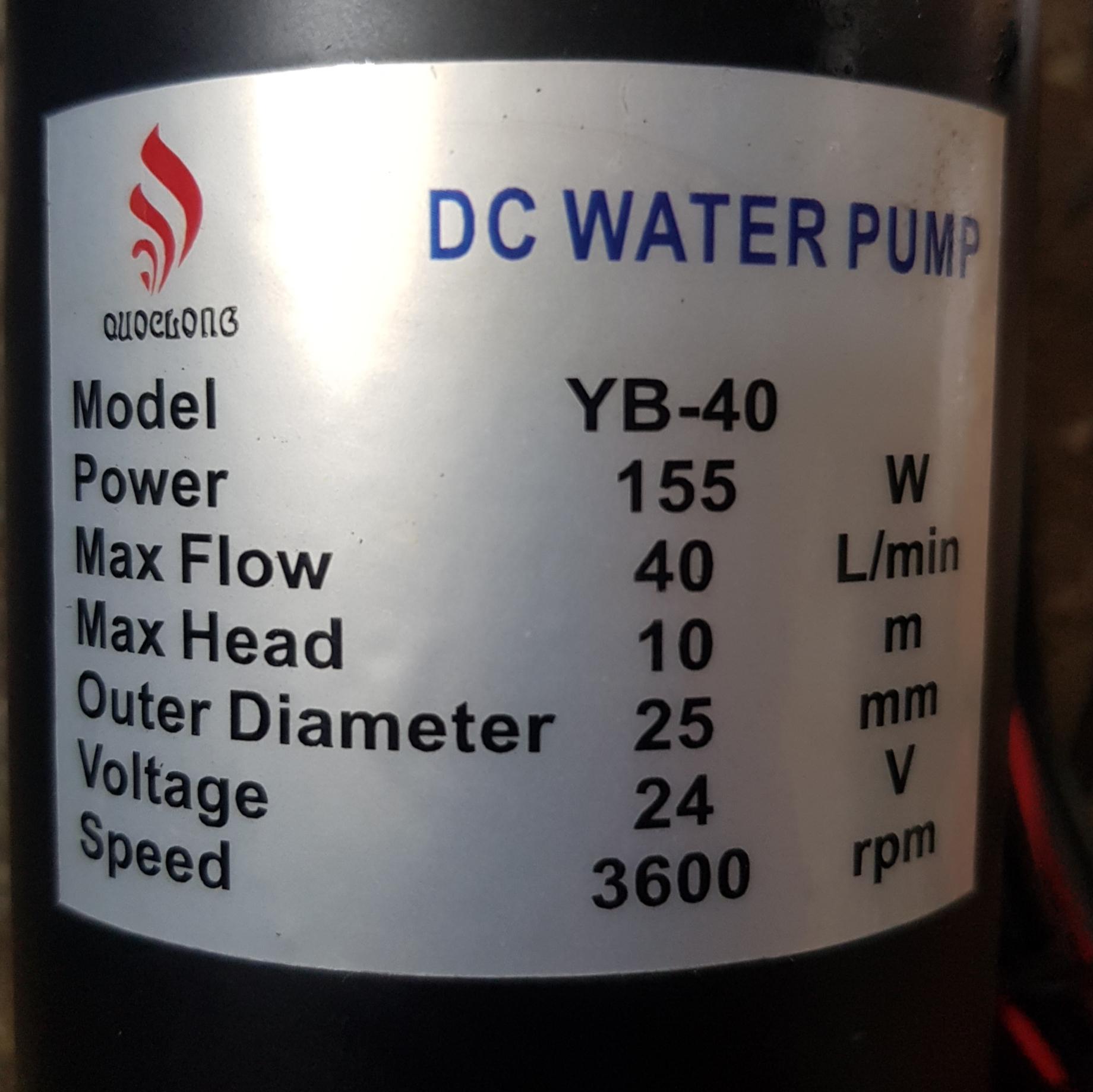 Máy bơm dầu 24v 155w