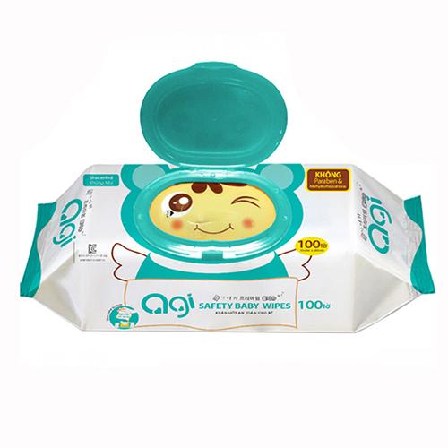 [HCM]Khăn ướt AGI không mùi - 100 tờ