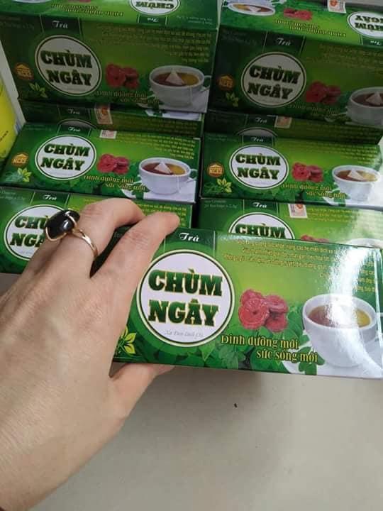 Trà túi lọc chùm ngây sạ đen linh chi