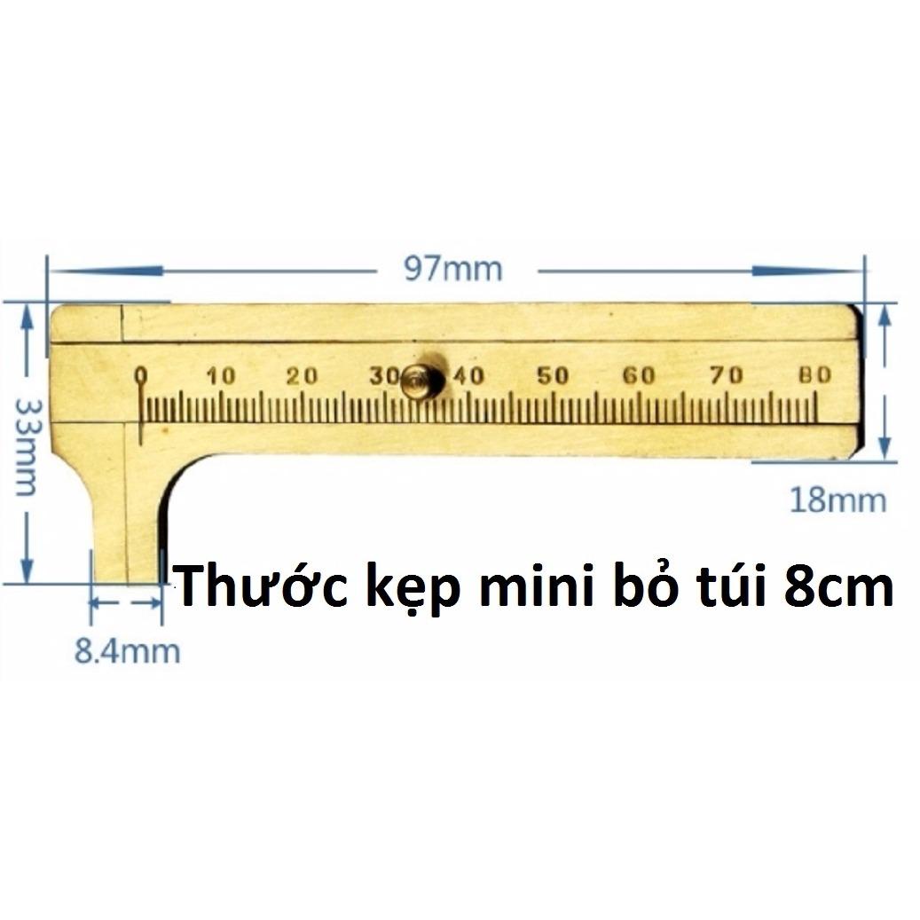 Thước kẹp cơ khí mini 8cm-Thước cặp mini
