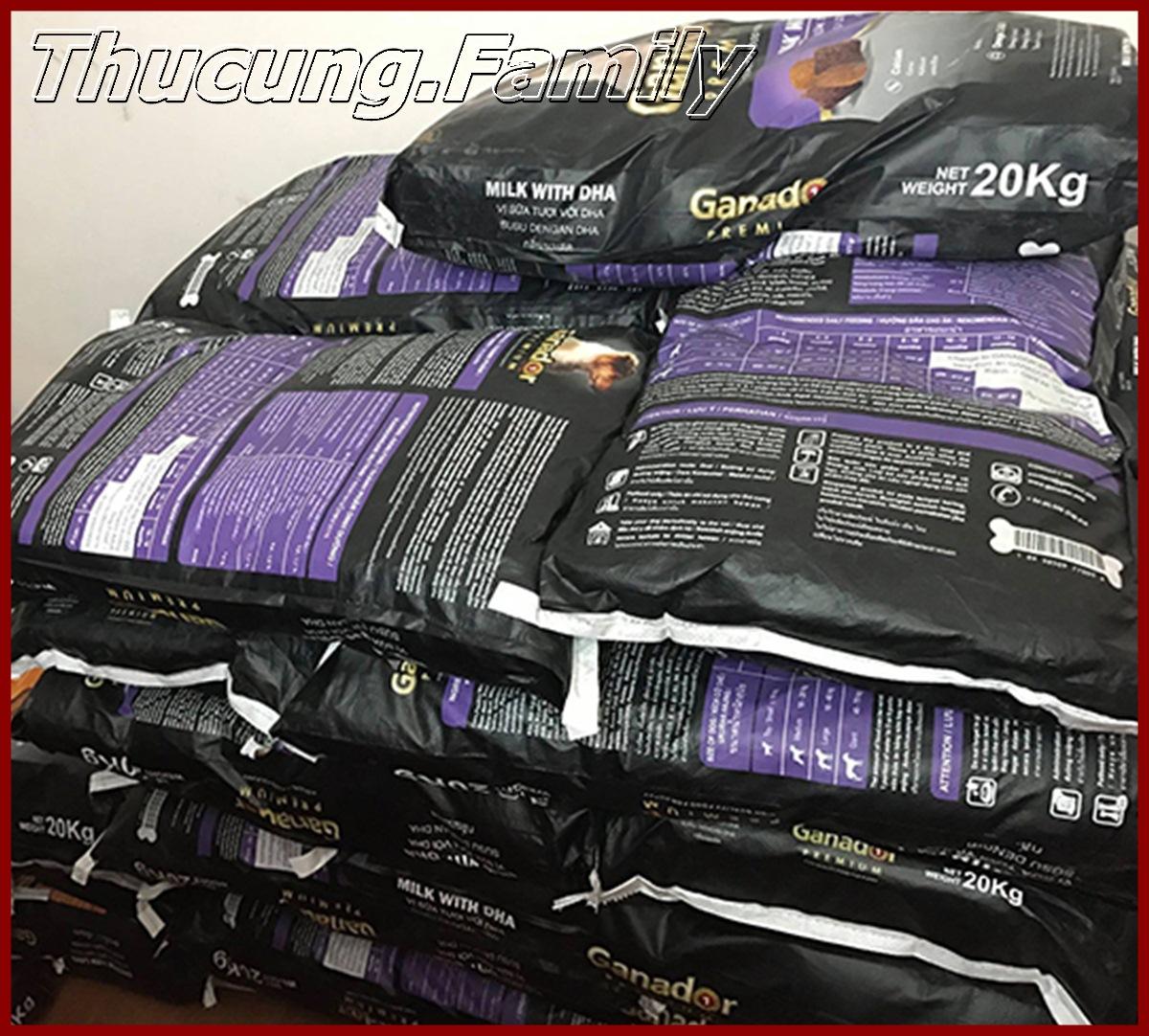 Bao thức ăn hạt Ganador Puppy 20kg cho Chó con dưới 10th. Sản phẩm của Pháp.