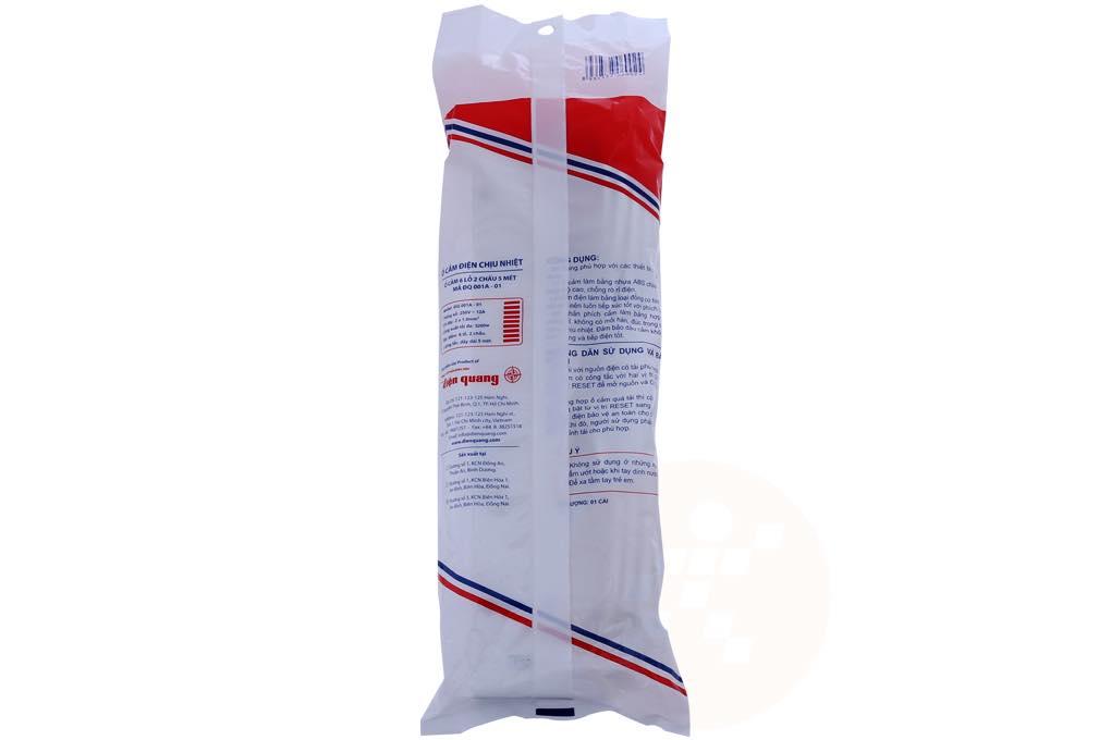Ổ cắm Điện Quang 6 lỗ 2 chấu dây 5m