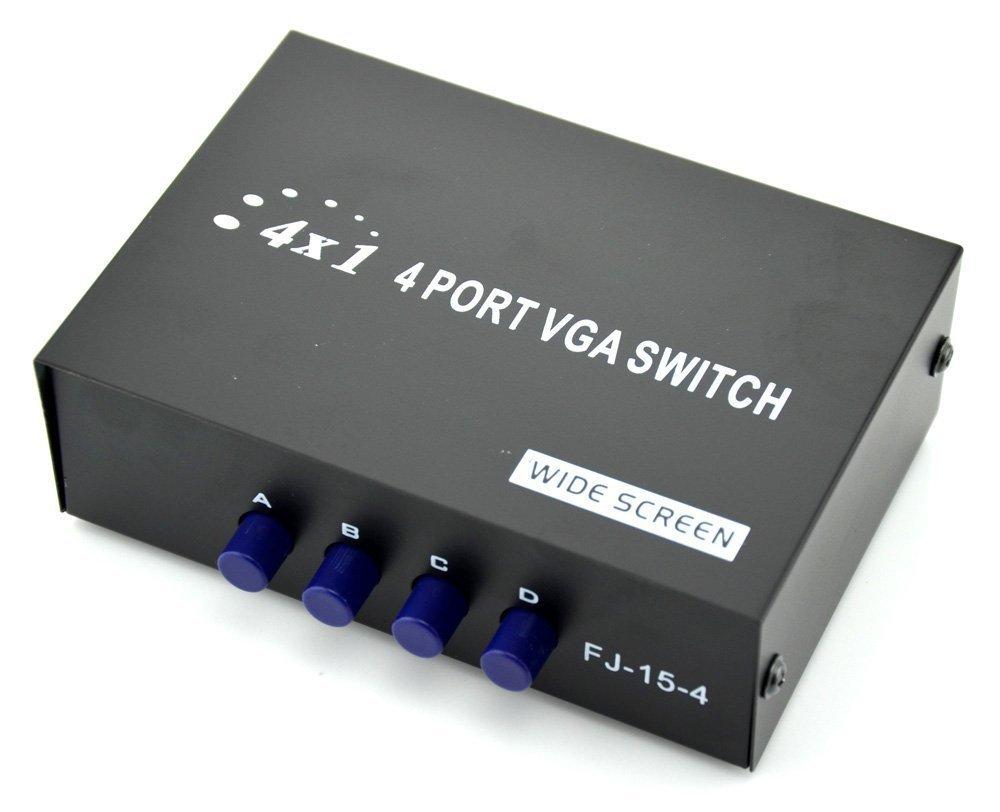 Hub 4 cpu dùng chung 1 vga. bộ chuyển mạch 4 pc dùng chung 1 màn hình. vi tính quốc duy.