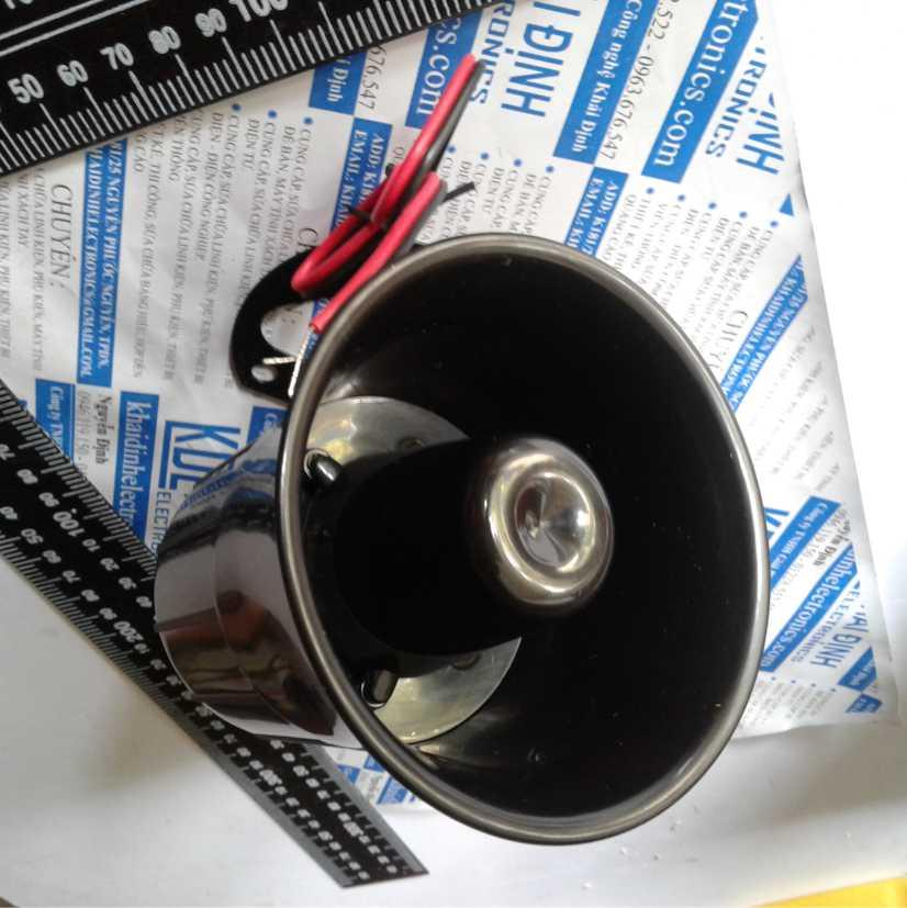 Còi hú còi báo động lớn còi xe ô tô DC 12v 15W 110DB kde0270