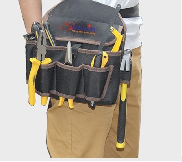Đai đeo thắt lưng dắt đồ nghề cao cấp  dùng cho thợ sửa chữa điện, nước, điều hòa, camera (A09) /TÚI ĐỒ NGHỀ/ túi thợ điện/ túi đeo hông