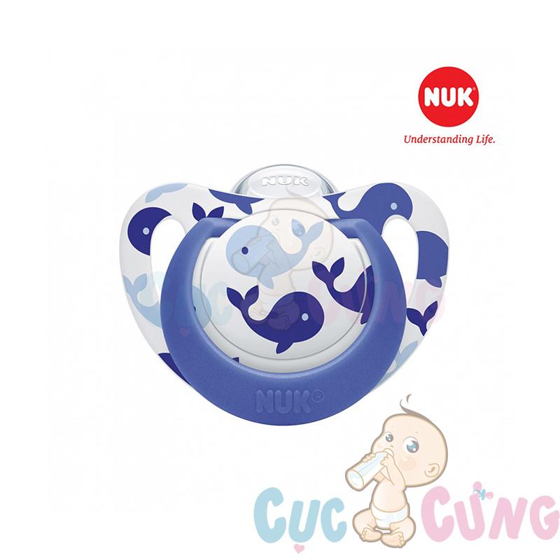 Bộ 2 ty ngậm nuk silicone genius 0-6m nu48193 - ty ngam cho be