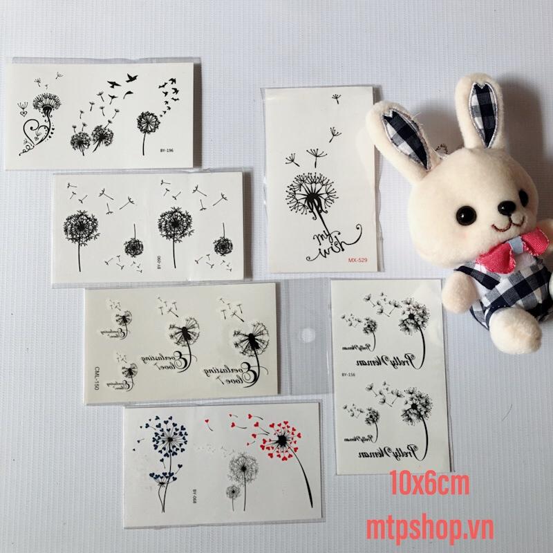 [HCM]COMBO 6 TẤM HÌNH XĂM DÁN 10X6CM BỒ CÔNG ANH TUYỆT ĐẸP BY-156 (Mua 2 tcombo tặng bắp tay mini 10x20cm)