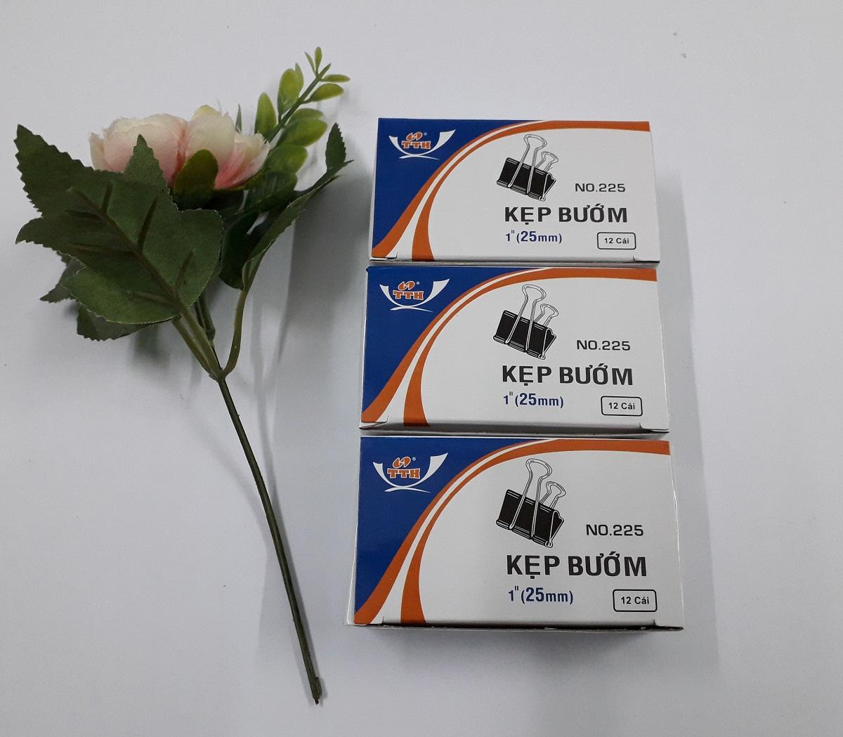 Combo 3 hộp kẹp bướm 25mm( 1 hộp/12 cái )