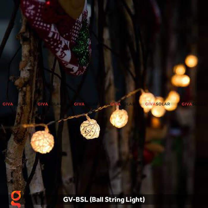 DÂY ĐÈN LED QUẢ CẦU MÂY DÙNG TRANG TRÍ GV-BSL