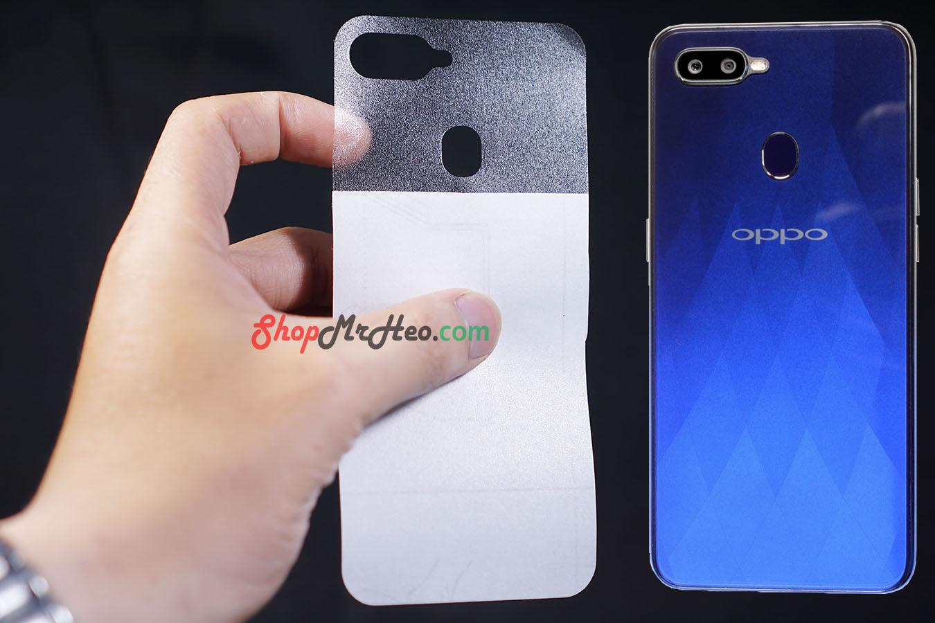[HCM]Bộ 3 Skin Dán Mặt Lưng Vân 3D OPPO F9