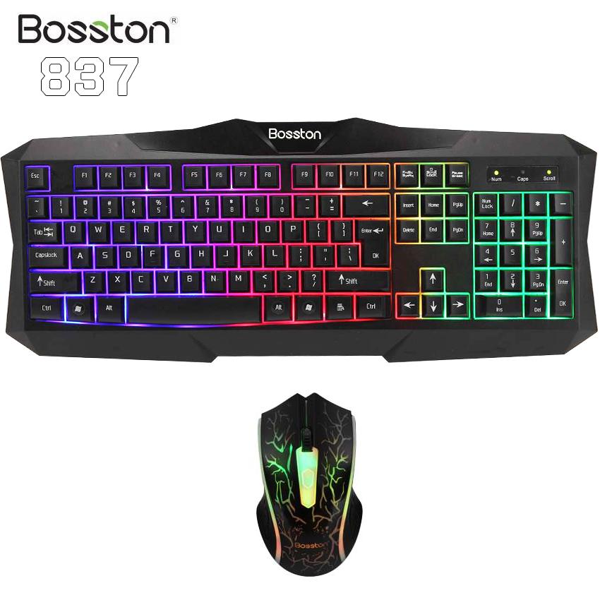 Bộ bàn phím và chuột chuyên game Bosston G837