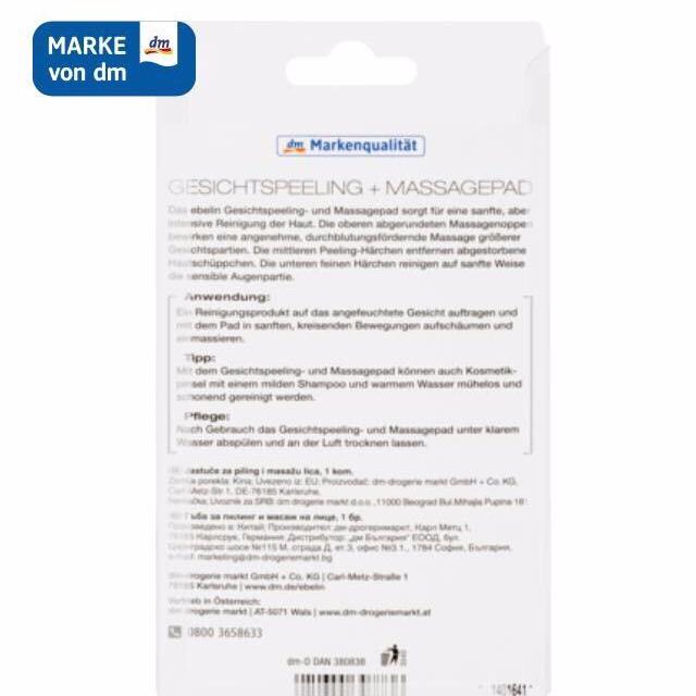 Miếng rửa mặt Masage Silicon Ebelin xách tay Đức