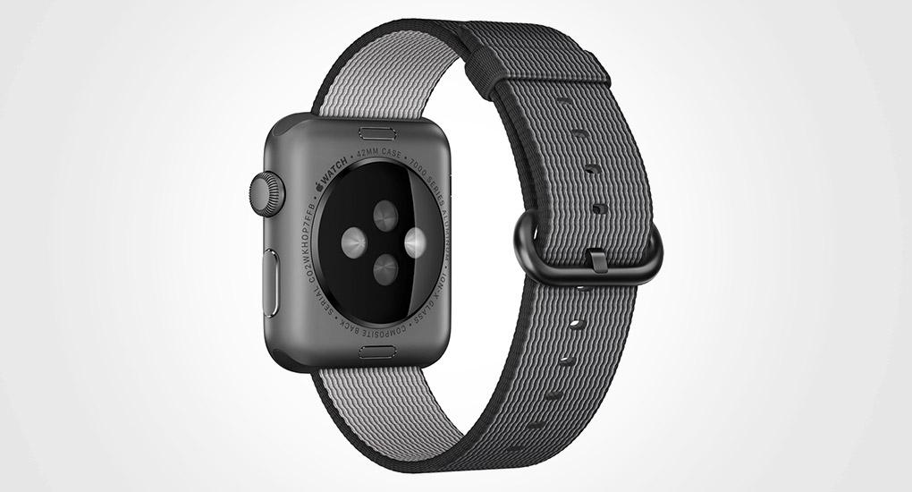 Dây đeo cho Apple Watch, Black Woven Nylon 38mm