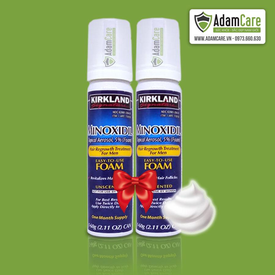 [HCM]Serum mọc râu Minoxidil 5% Foam combo 2