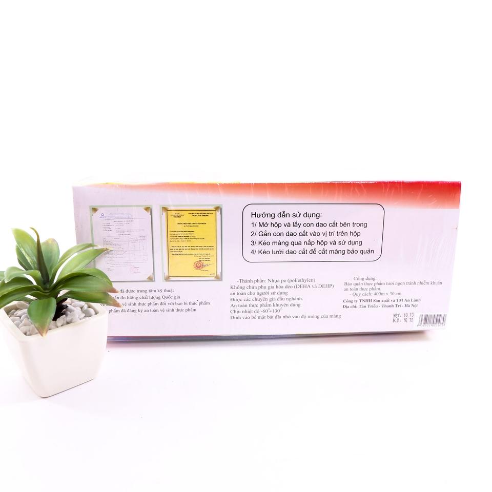 Màng bọc thực phẩm PE An lành Cuộn 400m x 30cm
