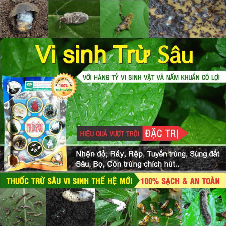 Chế phẩm vi sinh TRỪ SÂU (nhện đỏ, rệp sáp, côn trùng..)