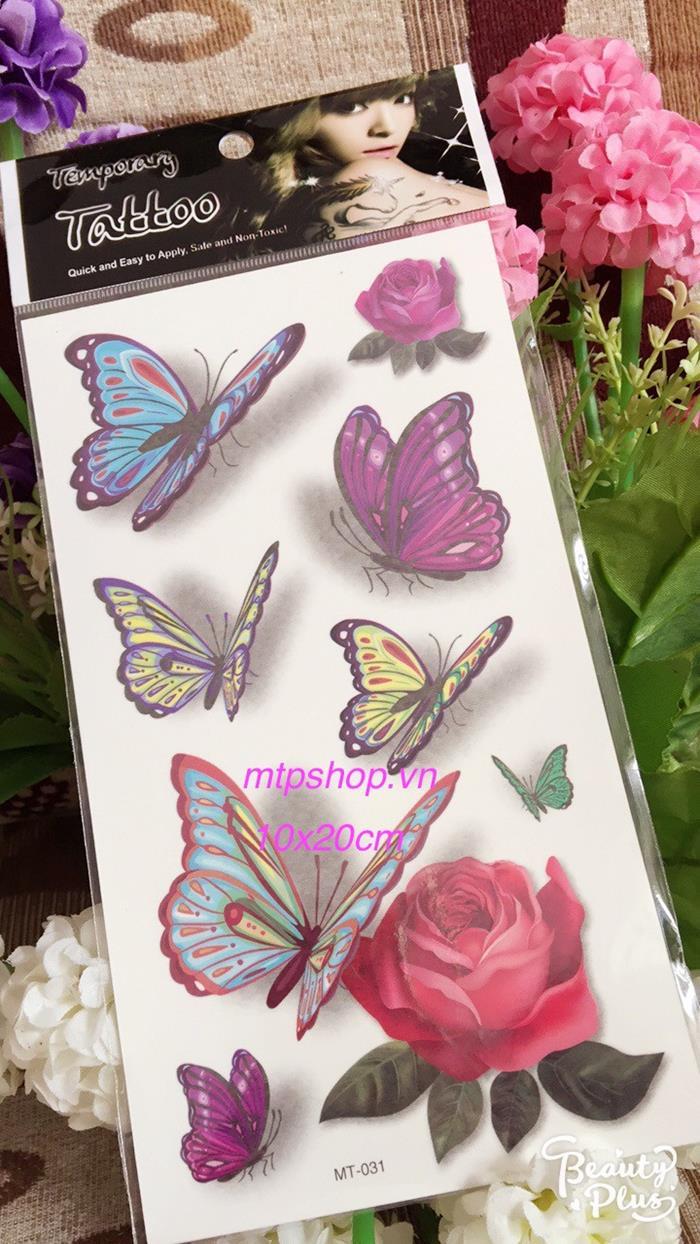 Hình xăm con bướm MT-031 10×20