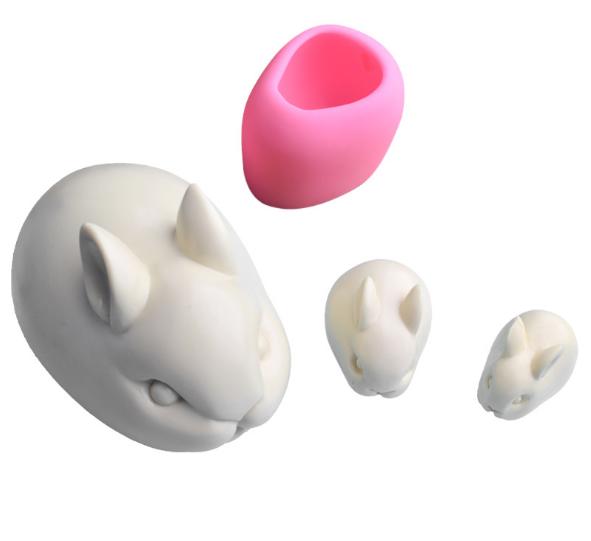 Khuôn silicon 3D làm thạch làm bánh mẫu Thỏ Ngọc