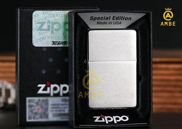 Bật lửa Zippo 200 xước phay ngang đẹp mắt