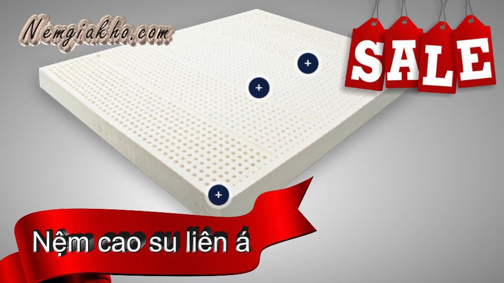 Nệm cao su thiên nhiên Liên Á 1m6x2mx10cm