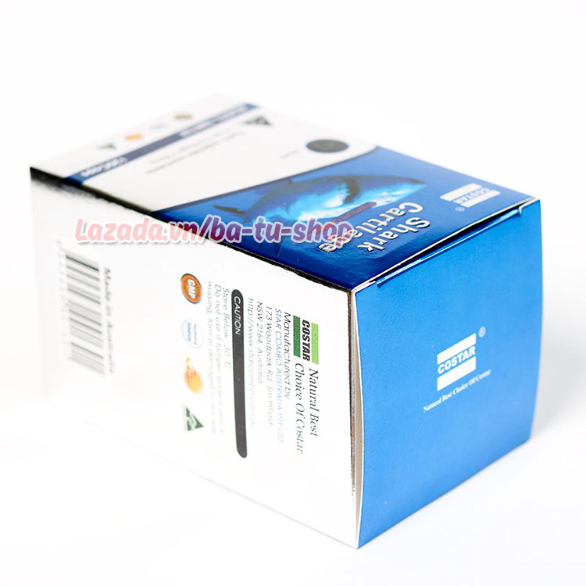 Sụn vi cá mập blue shark cartilage 750mg Úc (120 viên)